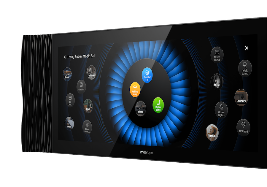 Smart home control panel with scene orchestration