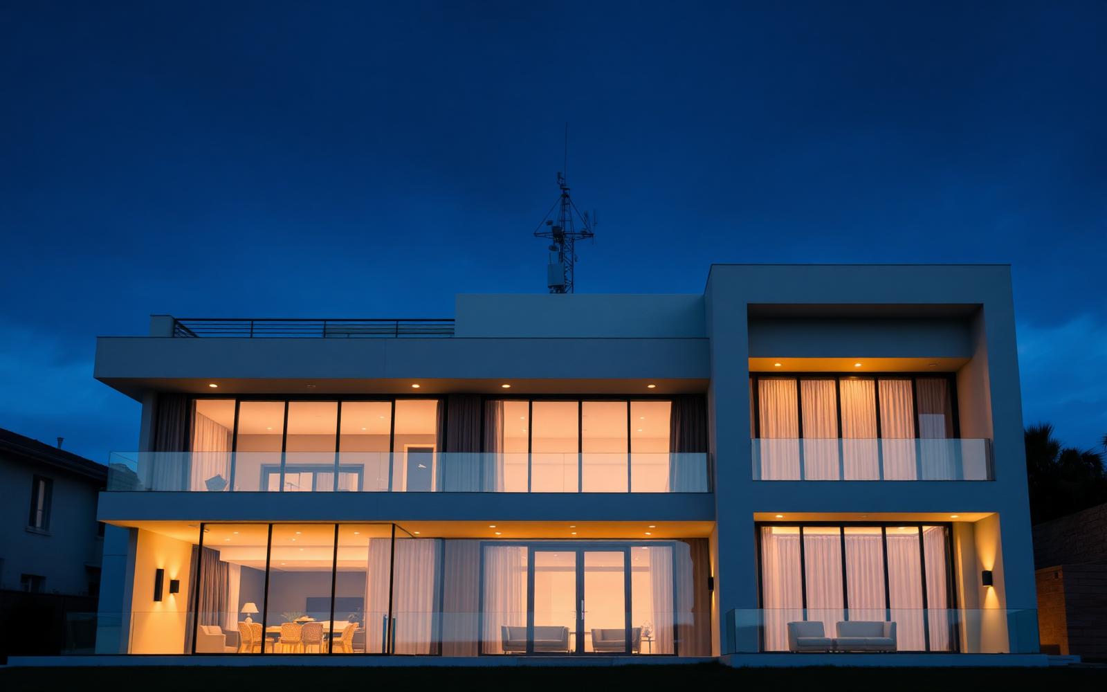 Weather & Facade — intelligent residence walkthrough