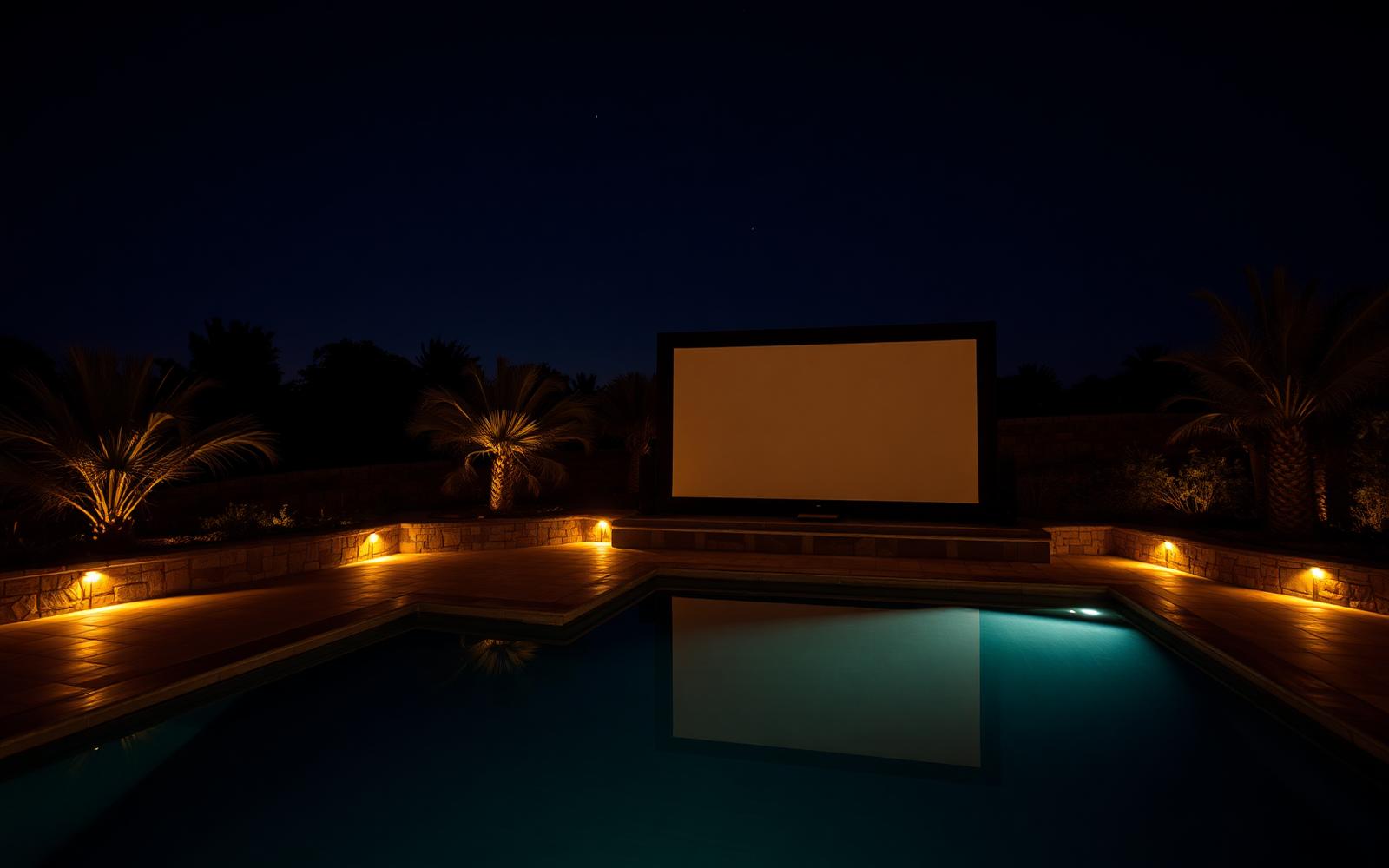 Outdoor Cinema Terrace — intelligent residence walkthrough
